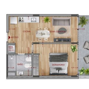 Incríble Oportunidad, 1 Dormitorio Amplios Ambientes, En Pozo, Financiaciones