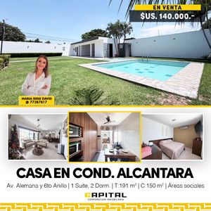 Casa De 1 Planta En Venta En Condominio Alcantara