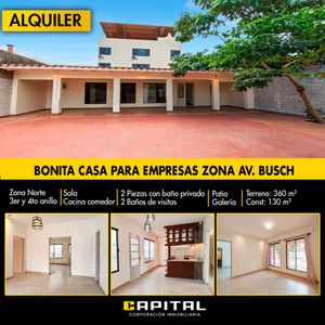 Casa De Una Planta En Alquiler – 5.500 Bs