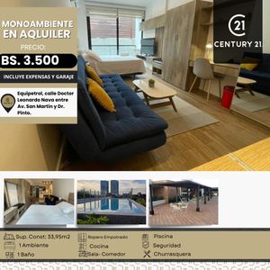  Monoambiente En Alquiler –edificio One Soul By Smart Studio 