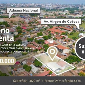 Terreno En Av. Virgen De Cotoca