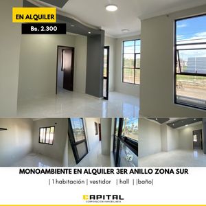 Monoambiente En Alquiler En Zona Tercer Anillo Zona Sur