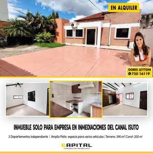Zona Canal Isuto Alquilo Inmueble  Para Empresa 