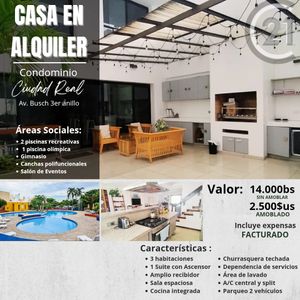 Casa Amoblada En Alquiler - Ciudad Real