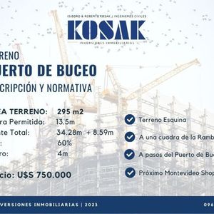 Terreno En Puerto De Buceo