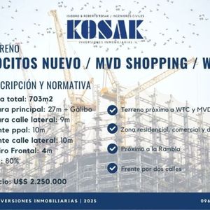Terreno Pocitos Nuevo Zona Wtc