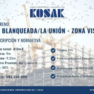 Terreno Vis En La Blanqueada / La Unión