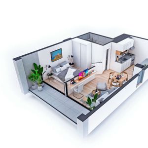 Venta Apto. Estrenar 1 Dormitorio En La Blanqueada | U 504 - 01 Vista | Fines 2027