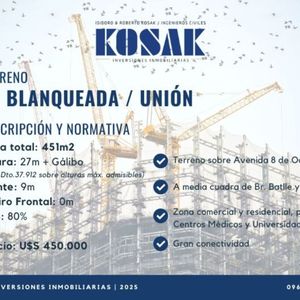 Terreno Vis En Venta La Blanqueada