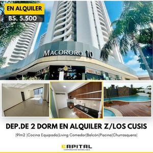 Departamento De Dos Dormitorios En Alquiler