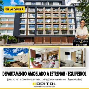Departamento Amoblado A Estrenar En Alquiler Zona Equipetrol