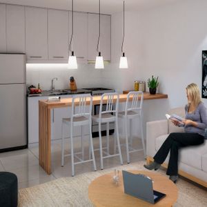 -apartamento Monoambiente Con Terraza Amplia, Pocitos