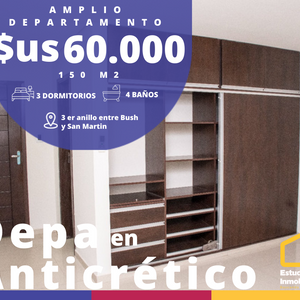Amplio Departamento De 3 Dormitorios De 150m2 En Anticretico En Equipetrol