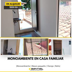 Monoambiente En Alquiler Zona Alemana
