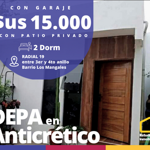 Departamento Con Patio Privado E N   A  N  T I C R é T I C O