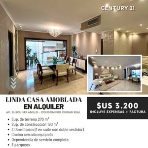 Casa Amoblada En Alquiler - Ciudad Real 