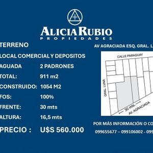 Terreno En Venta De 911m2 Ubicado En Aguada