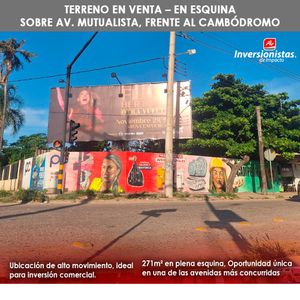 Terreno En Esquina – Sobre El Quinto Anillo Y Mutualista Frente Al Cambódromo