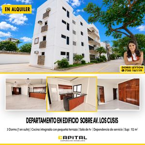 Departamento De 3 Dormitorios En Alquiler Av Los Cusis