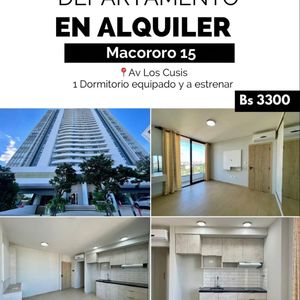 Av Los Cusis, Dpto De 1 Dormitorio A Estrenar Alquiler