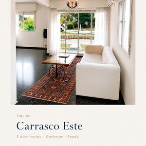 Alquiler Casa Carrasco Este, Sobre Av Americas, 3 Dormitorios 2 Baños Cocheras Jardin