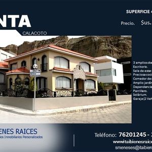 Elegante Casa En Venta - Alto Calacoto