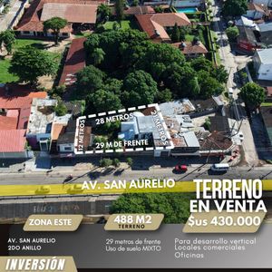 Terreno En Venta, Av. San Aurelio