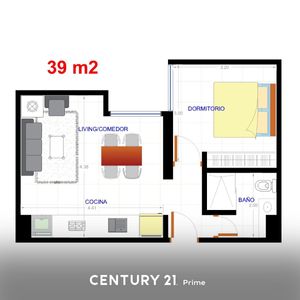Departamento De 1 Dormitorio, Edificio Aguazu.