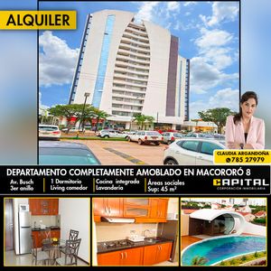 Alquilo Departamento Amoblado De 1 Dormitorio