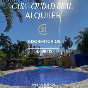 Casa Amoblada En Alquiler  Ciudad Real Tercer Anillo  Av. Bush