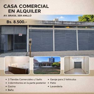 Casa Comercial Con Tiendas Alquiler