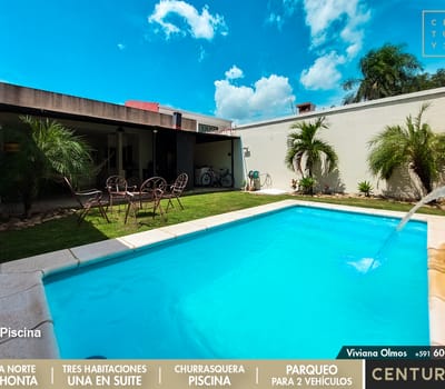 Hermosa Casa En Venta Con Piscina Zona Norte