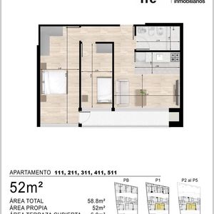 Apartamento 2 Dormitorios Tres Cruces