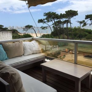 Apartamento Frente Al Mar En Alquiler Temporada De 4 Dormitorios Disponible Enero Punta Del Este, Mansa-