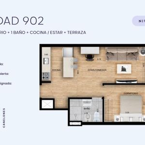 Alquiler De Apartamento 1 Dormitorio En Cordon