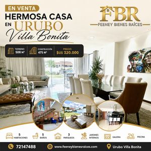 En Venta Lujosa Casa De 5 Dormitorios En Urubó Villa Bonita