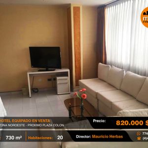 Hotel En Venta Rentable Amoblado Y Funcionando Central Norte
