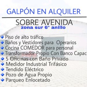 Amplio Galpón Sobre Avenida / En Alquiler