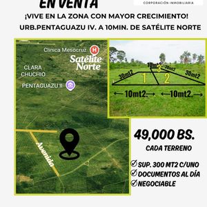 3 Terrenos En Venta Zona Norte 