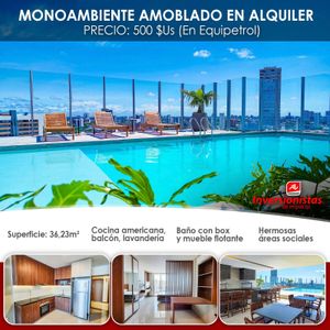Monoambiente Amoblado En Alquiler – Cond. Uptown Nuu