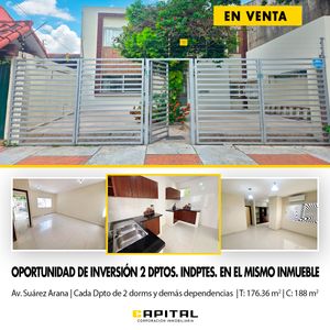 Vendo Casa Con Dos Departamentos Av Suarez Arana
