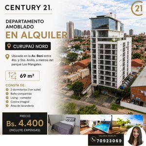 Departamento En Alquiler En Av. Beni 