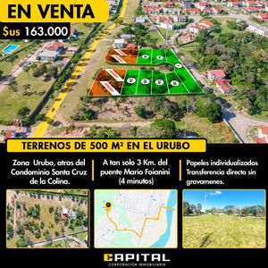 Terreno En Venta En El Urubo