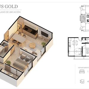 (pre-venta) Domus Gold Departamento 1 Dormitorio