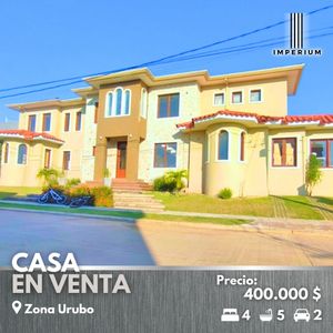 Hermosa Casa En Venta - Zona Urubo  Condominio Santa Cruz De La Colina 