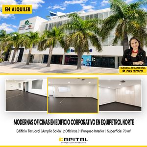 Alquilo Oficina Equipetrol Ed. Tacuaral