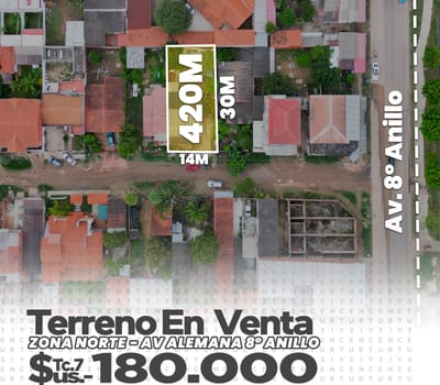 Terreno En Venta 8vo Anillo Av. 2 De Agosto