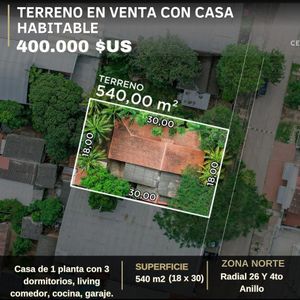 Terreno En Venta - Zona Norte Y 4to Anillo