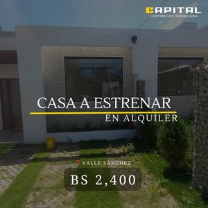  Casa A Estrenar En Alquiler 