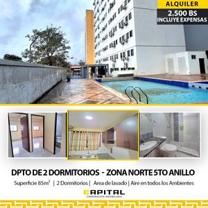 Departamento De 2 Dormitorios En Alquiler